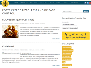 Bee Informed: Pest and Disease Control