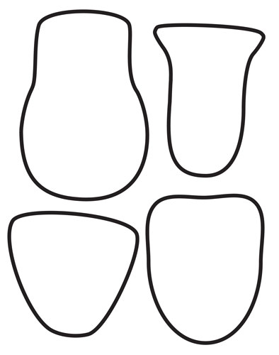 cup, bell, or urn-shaped